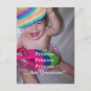 tarjeta de datos de princesa