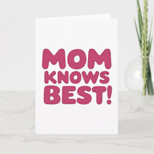 Tarjeta de Declaración La Mamá Lo Sabe Todo Fuchsi