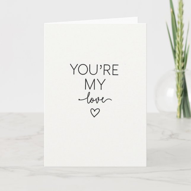 Tarjeta de Declaración Simple de Amor (Anverso)