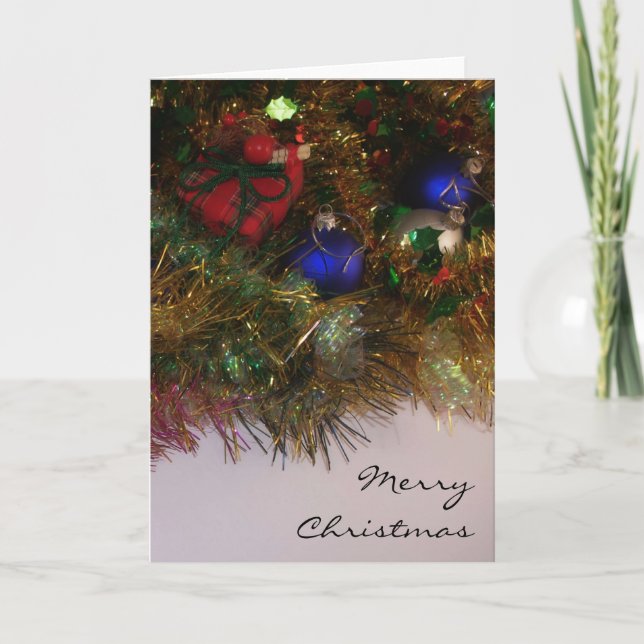 Tarjeta de decoración de navidades (Anverso)