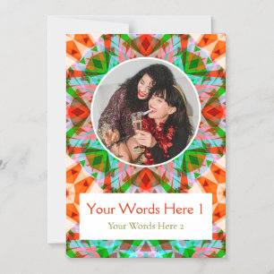 Tarjeta de decoración magnética de Navidades verde