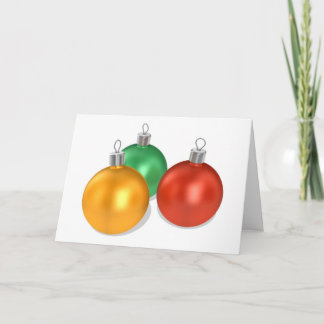 Tarjeta de decoraciones navideñas