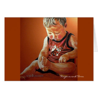 Tarjeta de dedos y dedos