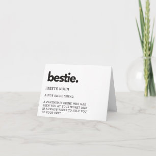 Tarjeta de definición de Bestie