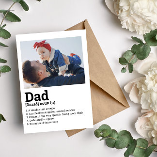 Tarjeta de definición de papá