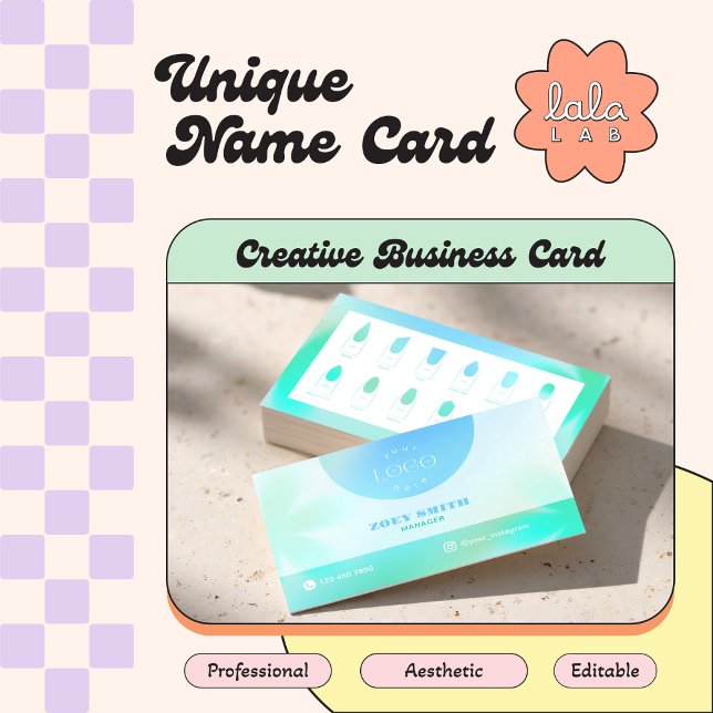 Tarjeta de degradado turquesa para utilería y salo (Subido por el creador)