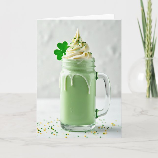 Tarjeta de Delicia de Bebida Verde (Anverso)