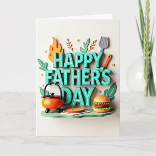 Tarjeta de deliciosa cena del Día del Padre