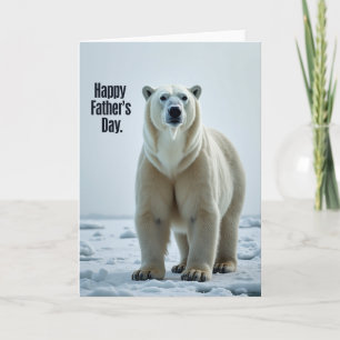 Tarjeta de depredador del Día del Padre Ártico