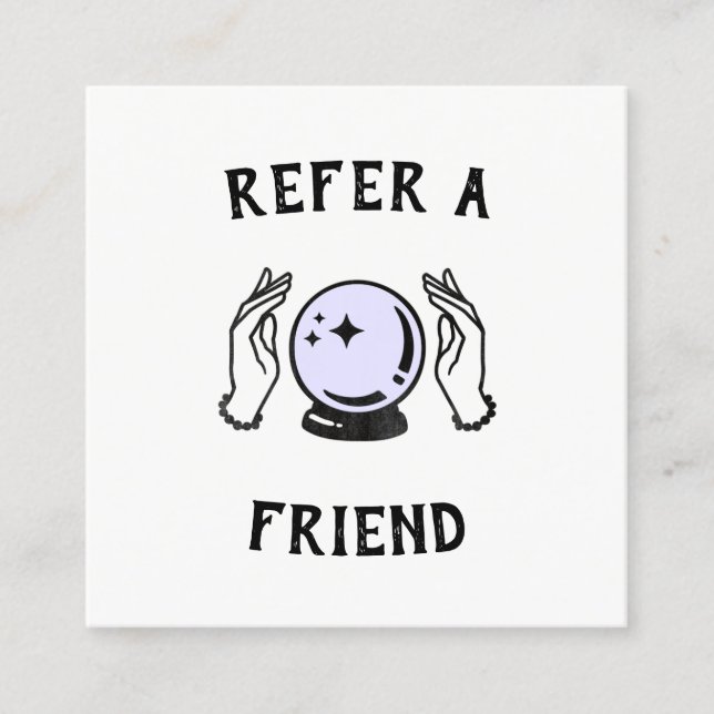 Tarjeta de derivación de cliente Psíquica Mediana (Anverso)