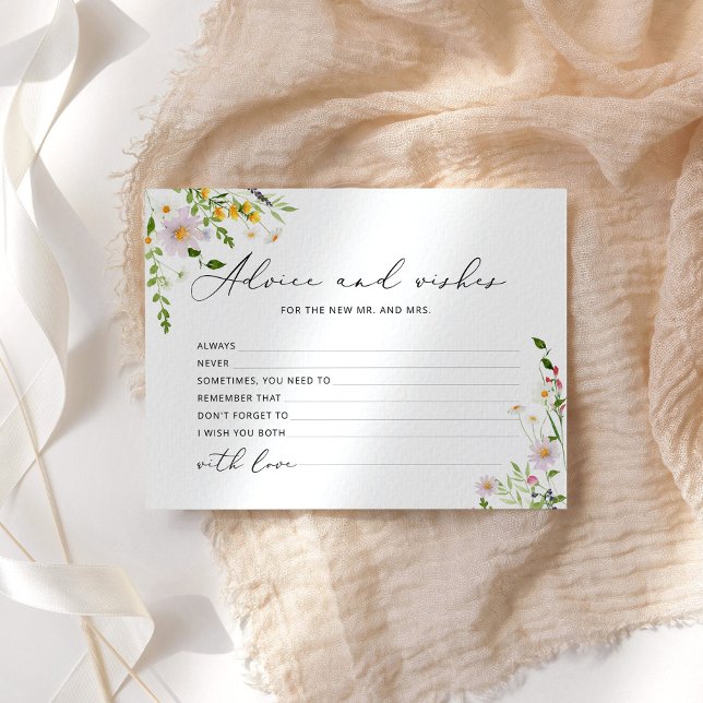 Tarjeta de desayuno nupcial con consejos y deseos  (Subido por el creador)