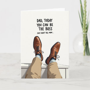 Tarjeta de Descanso Cómodo para el Día del Padre
