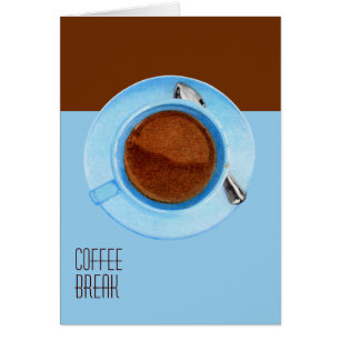 Tarjeta de descanso para café