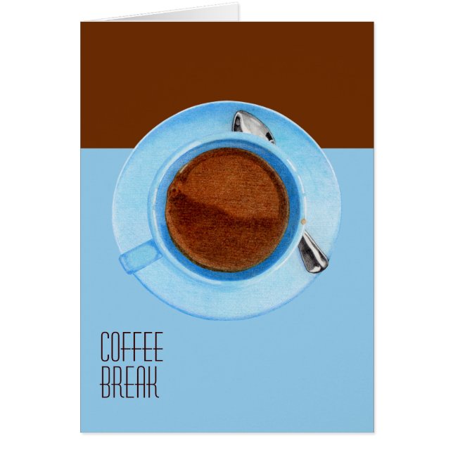 Tarjeta de descanso para café (Frente)