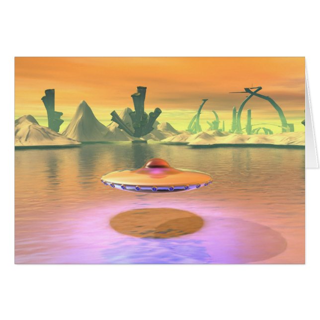 Tarjeta de desconexión de OVNI de Alien Lake (Anverso (Horizontal))