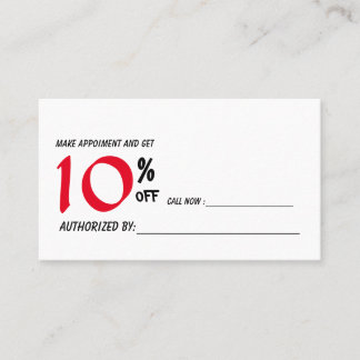 tarjeta de descuento