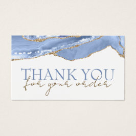 Tarjeta de descuento Cornflower blue agate