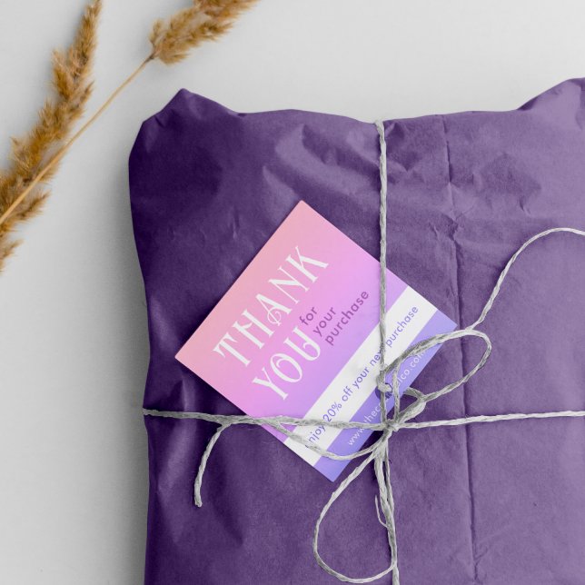 Tarjeta de descuento cuadrada de degradado (Subido por el creador)