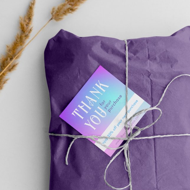 Tarjeta de descuento cuadrada de degradado (Subido por el creador)