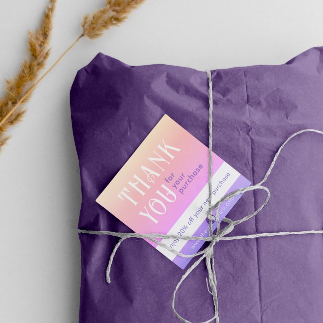 Tarjeta de descuento cuadrada de degradado (Subido por el creador)