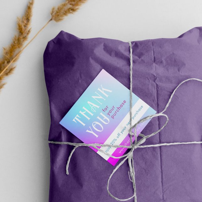 Tarjeta de descuento cuadrada de degradado (Subido por el creador)