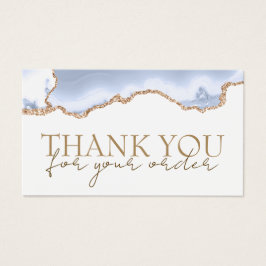 tarjeta de descuento de agate azul pastel