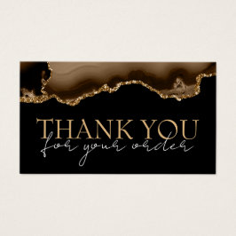 Tarjeta de descuento de agendas de oro marrón