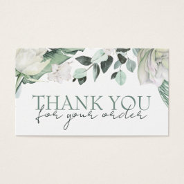 tarjeta de descuento de agradecimiento de eleganci