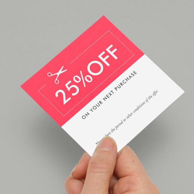 Tarjeta de descuento de cupón de negocios simple p (Subido por el creador)