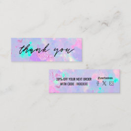 tarjeta de descuento de gema opal púrpura