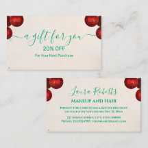 Tarjeta de descuento de Navidad – Ahorros festivos