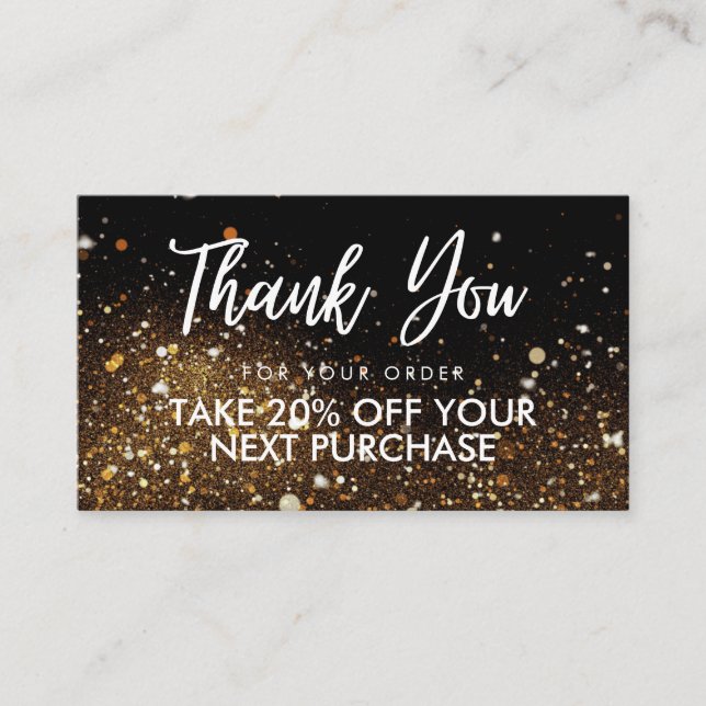 Tarjeta de descuento de salón de belleza Purpurina (Anverso)