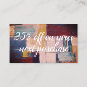 Tarjeta de descuento de ventas y negocios