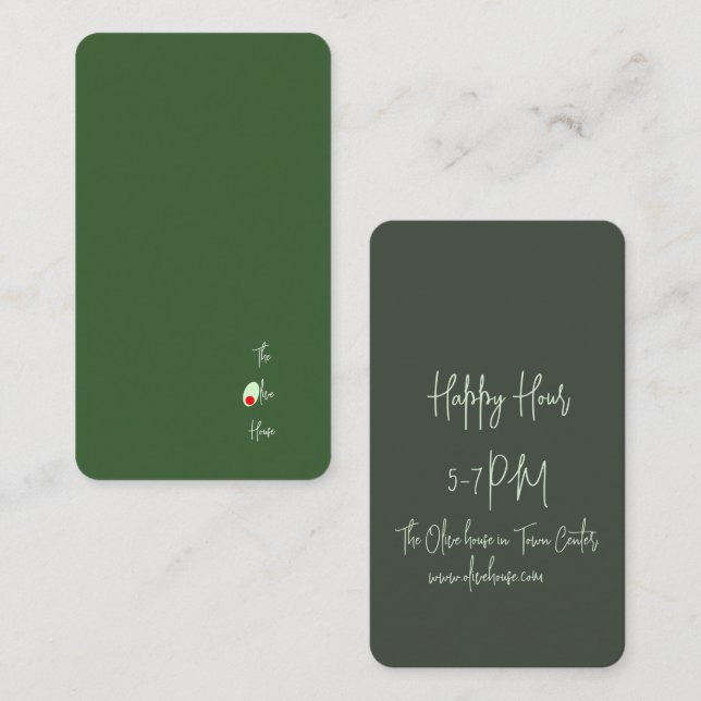 Tarjeta de descuento - Empresa (Anverso / Reverso)