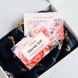 Tarjeta de descuento femenina de acuarela