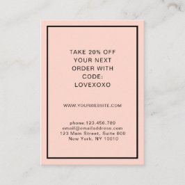 Tarjeta de descuento moderna y sencilla