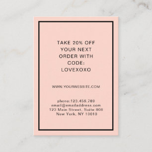 Tarjeta de descuento moderna y sencilla