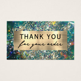 Tarjeta de descuento opal verde azulado de purpuri