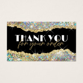 Tarjeta de descuento para purpurina iridiscente Go