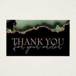 tarjeta de descuento sage green agate gracias