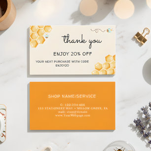 Tarjeta De Descuentos Abejas de miel
