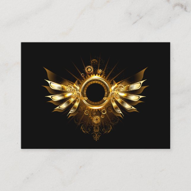 Tarjeta De Descuentos alas de estilo steampunk (Anverso)