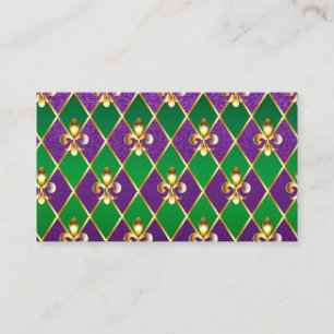Tarjeta De Descuentos Antecedentes de joyas Mardi Gras