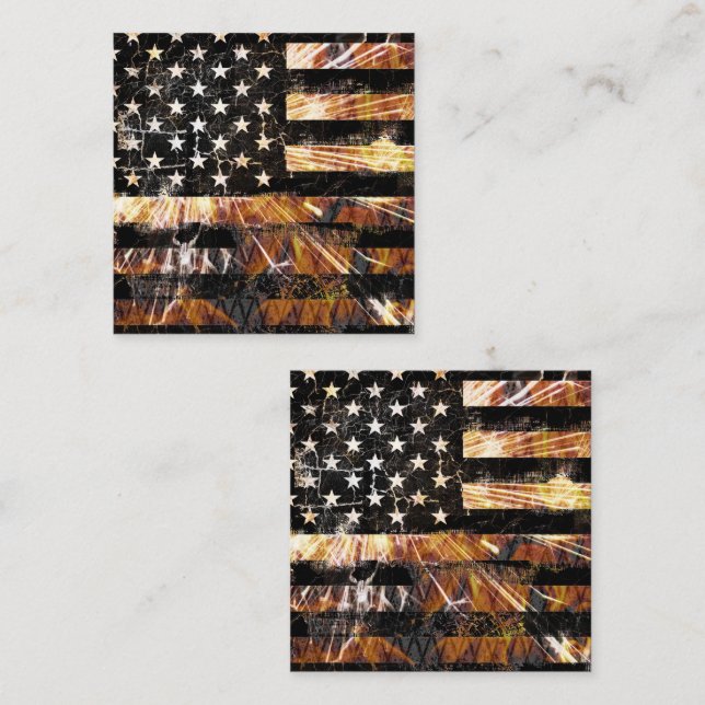 Tarjeta De Descuentos Bandera de construcción industrial enciende (Anverso / Reverso)