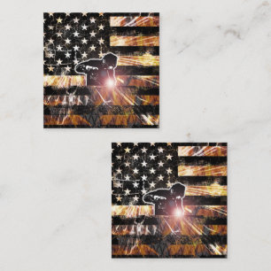 Tarjeta De Descuentos Bandera de soldadura estalla y llama