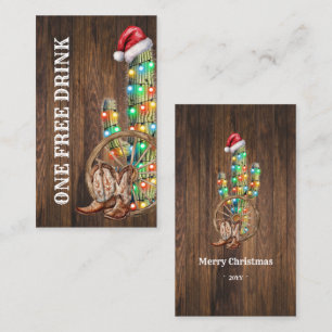 Tarjeta De Descuentos Boleto de Fiesta de Bebida Gratuita Cactus de Navi