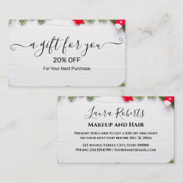 Tarjeta De Descuentos Christmas Discount Card – Festive Holiday Savings
