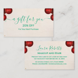 Tarjeta De Descuentos Christmas Discount Card – Festive Holiday Savings