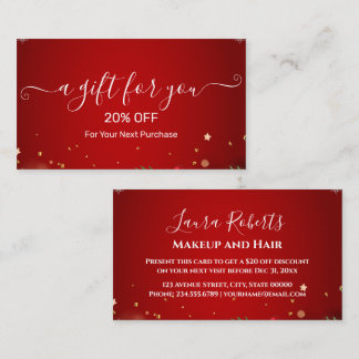 Tarjeta De Descuentos Christmas Discount Card – Festive Holiday Savings