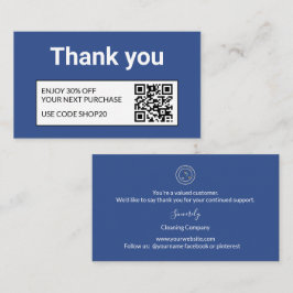 Tarjeta De Descuentos Cleaning Company | Custom Logo Cleaning Service